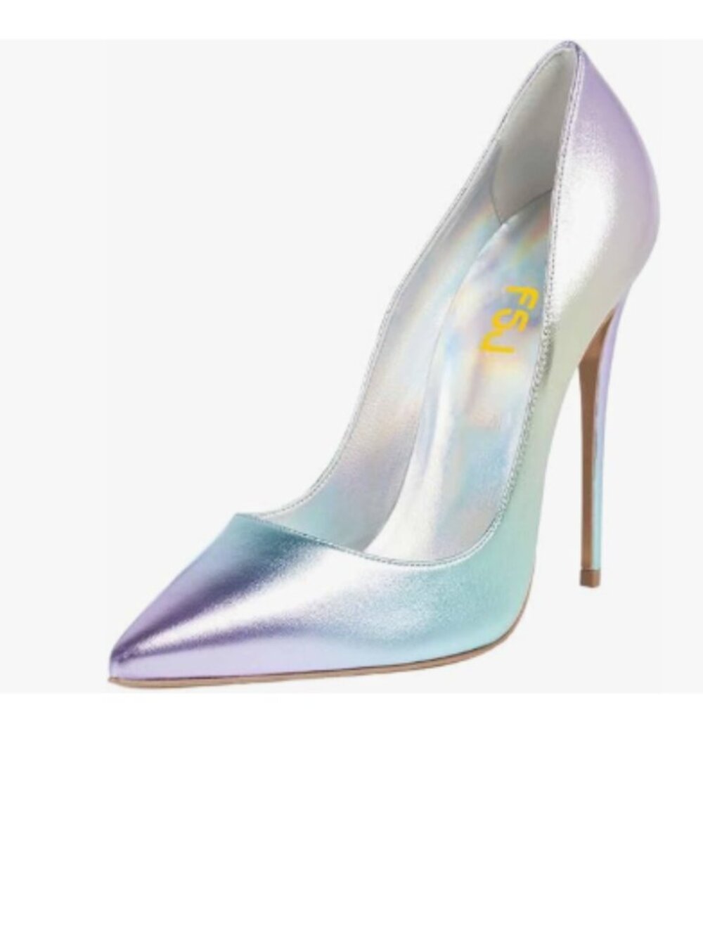 FSJ Colorful Pointed Toe Pumps High Heel Sexy Stilettos Slip On Office Cute Shoe